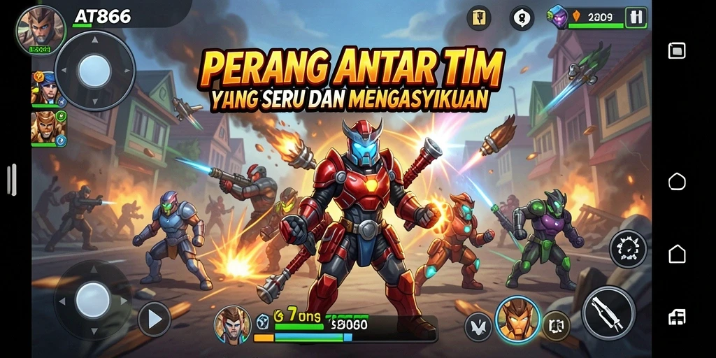 Tampilan gameplay menegangkan di AT866 yang menarik.