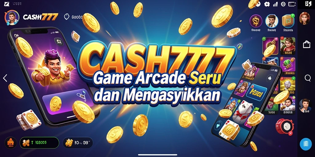 Screenshot gameplay CASH777 dengan suasana Arcade yang mendebarkan.