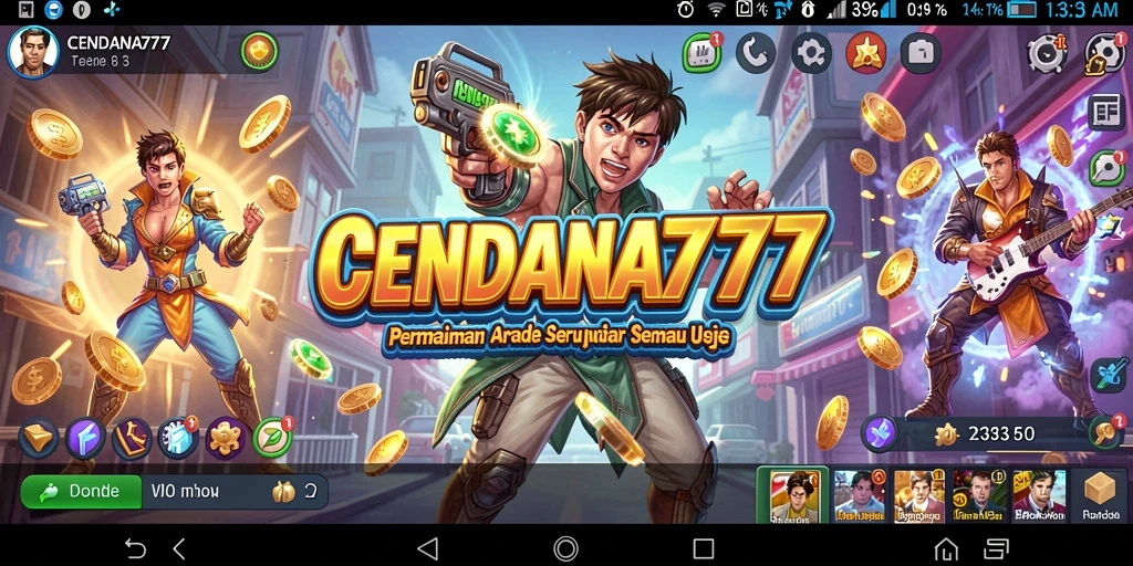 Tampilan gameplay CENDANA777 yang penuh aksi dan seru.