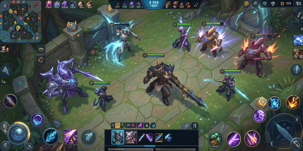 Gameplay seru dari FILTER303 dalam pertempuran MOBA.