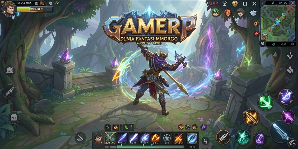 Tampilan gameplay seru dari GAMERP yang penuh aksi dan petualangan.