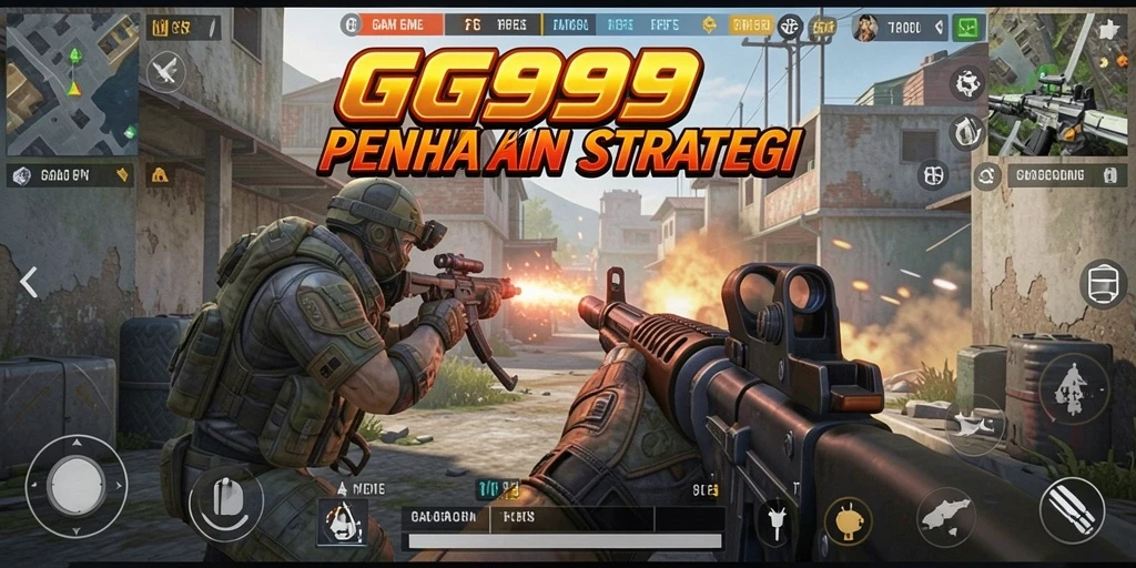Tampilan gameplay GG999 dengan aksi tembak-menembak yang seru.