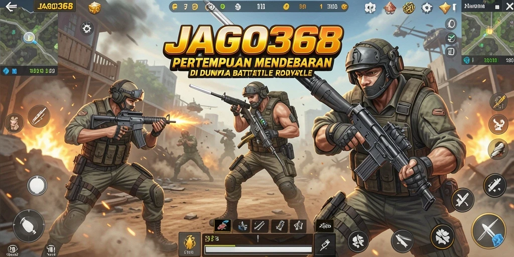 Screenshot gameplay <strong>JAGO368</strong> yang menunjukkan aksi pertempuran seru.