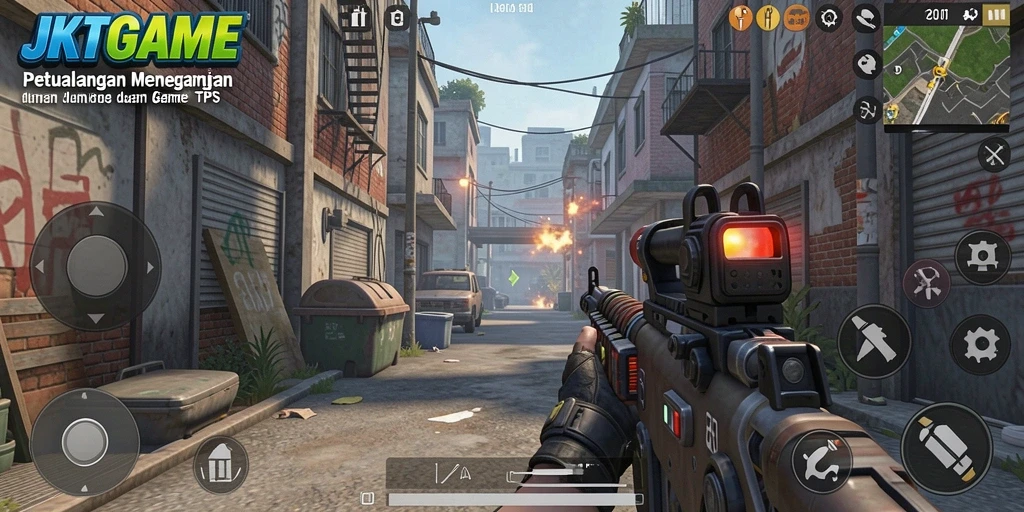 Tangkapan layar gameplay JKTGAME yang intens dan seru.