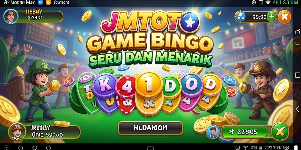 Tampilan gameplay seru dari JMTOTO dengan suasana Bingo yang menegangkan.
