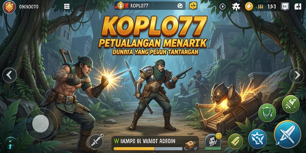 Screenshot KOPLO77 menampilkan aksi seru dalam gameplay petualangan.