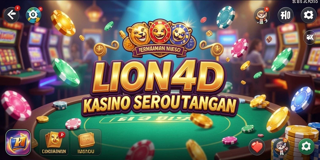 Tampilan gameplay menarik dari LION4D dengan berbagai pilihan permainan Kasino.