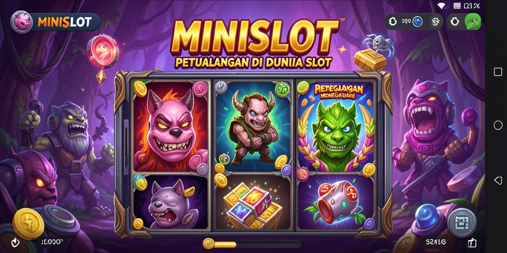 Screenshot gameplay MINISLOT menampilkan petualangan seru dengan slot yang menantang.