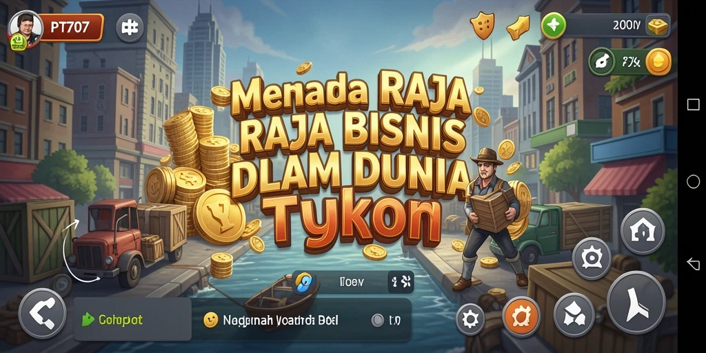 Tampilan menarik gameplay PT707 di dunia Tycoon.