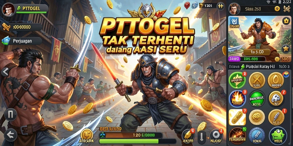 Gameplay seru PTTOGEL dengan aksi yang mendebarkan.