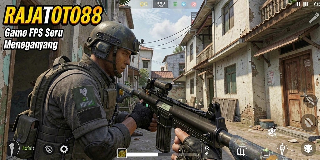 Gameplay seru dari RAJATOTO88 yang menampilkan aksi FPS menegangkan.
