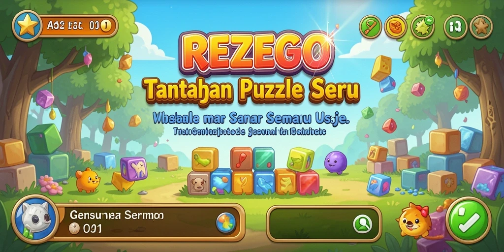 Tampilan gameplay REZEGO yang menantang dan menarik.