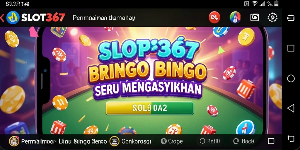 Tampilan gameplay SLOT367 yang seru dengan suasana Bingo yang meriah.