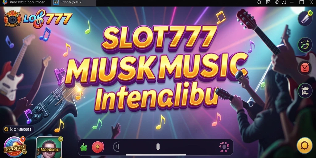 Tampilan gameplay SLOT777 yang menarik dan penuh musik.