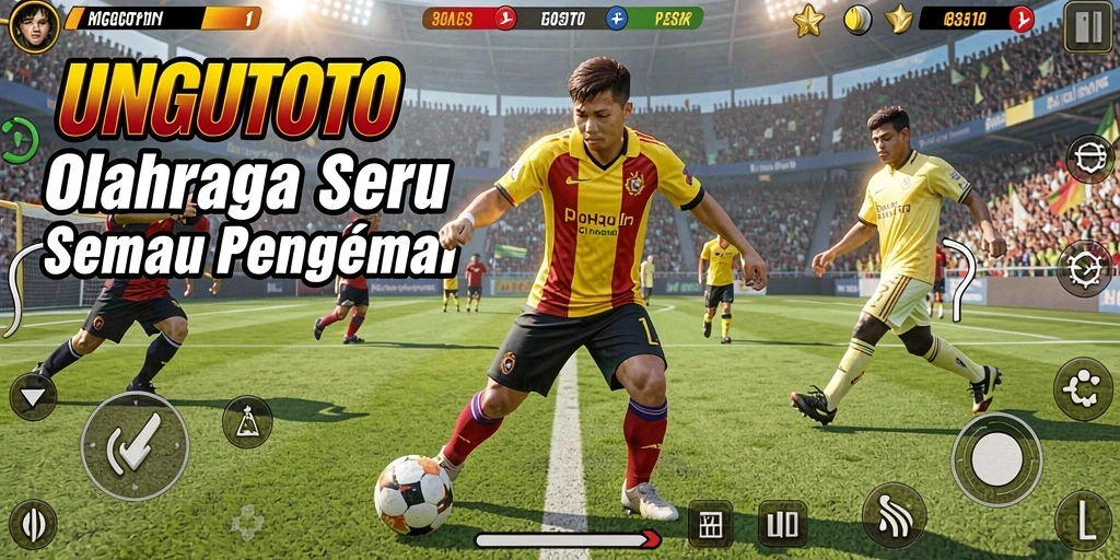 Gameplay seru UNGUTOTO dengan berbagai cabang olahraga.