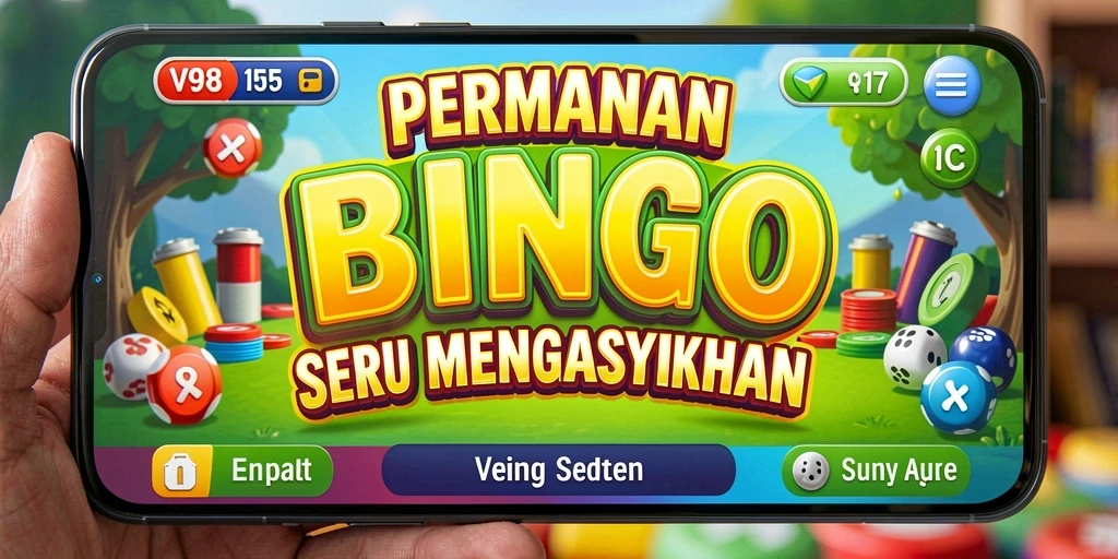 Screenshot gameplay Bingo yang penuh warna dan seru.
