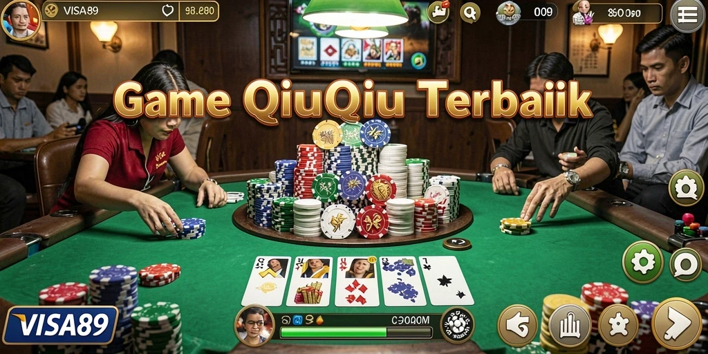 Tampilan gameplay seru dari game QiuQiu VISA89.