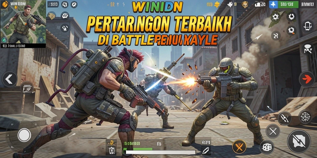 Gameplay seru WINIDN dalam pertarungan Battle Royale.