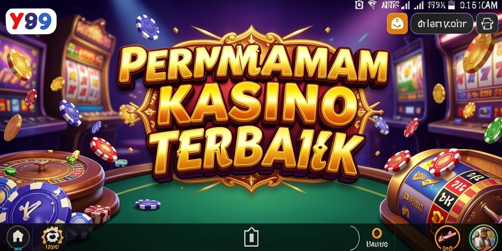 Tampilan gameplay Y89 yang memukau dalam suasana kasino.